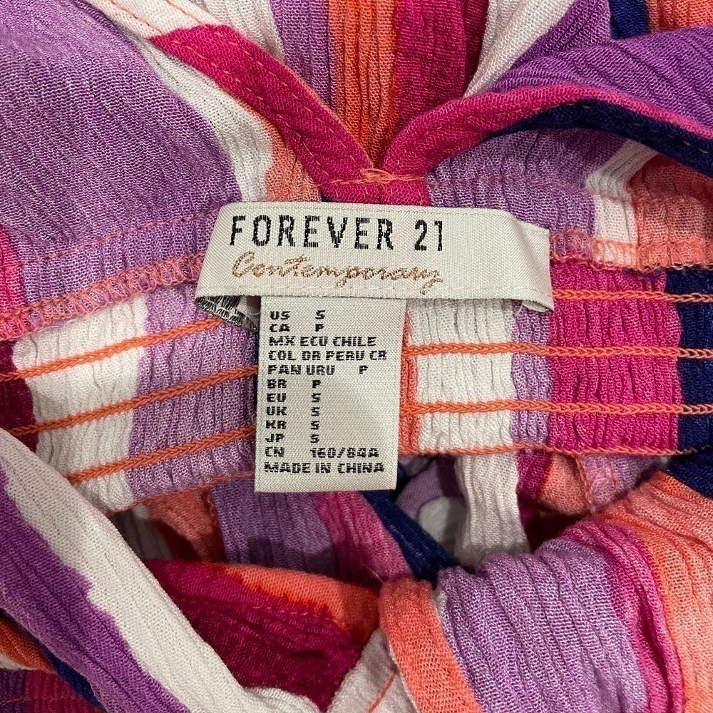 Forever 21 Contemporary Multicolor Striped Dress - Picture 4 of 4